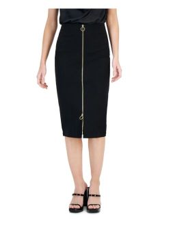 Women's Ponte Zip-Front Pencil Skirt, Created for Macy's