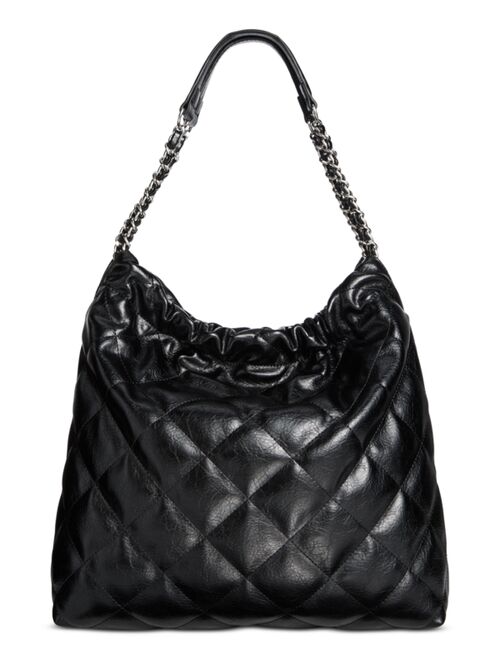 INC International Concepts I.N.C. INTERNATIONAL CONCEPTS Kyliee Quilted Faux Leather Large Shoulder Bag, Created for Macy's