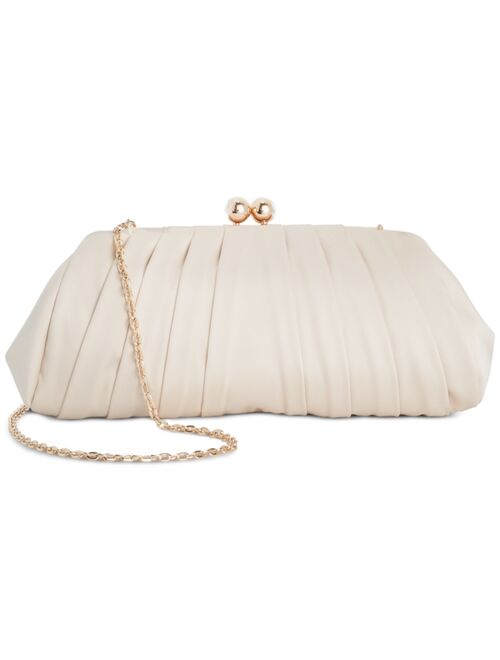 INC International Concepts I.N.C. INTERNATIONAL CONCEPTS Pleated Satin Clutch, Created for Macy's