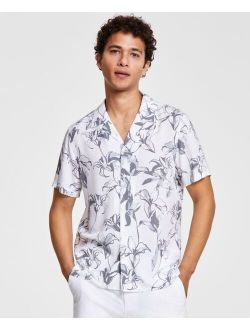 Men's Lily Bloom Short-Sleeve Shirt, Created for Macy's