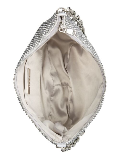 INC International Concepts I.N.C. INTERNATIONAL CONCEPTS Crescent Diamond Mesh Small Chain Hobo, Created for Macy's