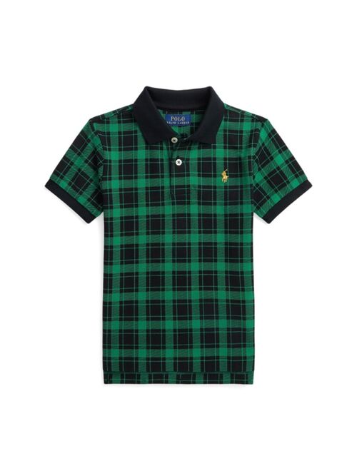 POLO RALPH LAUREN Toddler and Little Boys Buffalo Check Polo Shirt