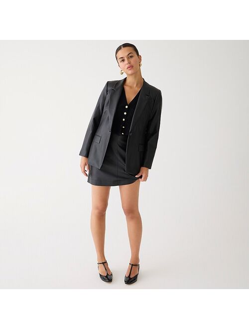 Willa blazer in faux leather