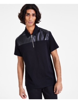 Men's Regular-Fit Colorblocked Polo Shirt, Created for Macy's