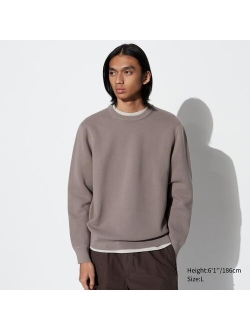 Washable Milano Ribbed Crew Neck Long-Sleeve Sweater