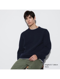 Washable Milano Ribbed Crew Neck Long-Sleeve Sweater