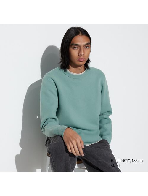 UNIQLO Washable Milano Ribbed Crew Neck Long-Sleeve Sweater