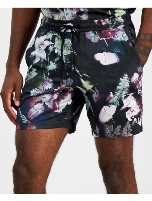 INC International Concepts I.N.C. INTERNATIONAL CONCEPTS Men's Regular-Fit 7" Satin Shorts, Created for Macy's