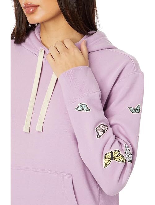 Life is Good Vertical Butterflies Simply True Fleece Hoodie