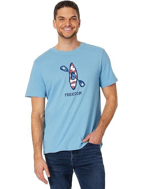 Life is Good Freedom Kayak Short Sleeve Crusher Tee