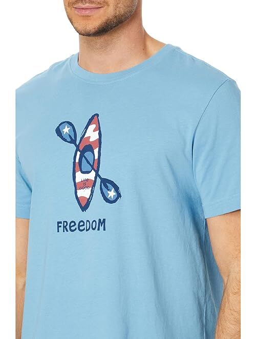 Life is Good Freedom Kayak Short Sleeve Crusher Tee