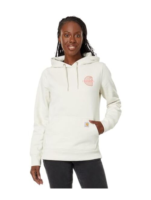 Carhartt Women's Rain Defender Relaxed Fit Midweight Chest Graphic Sweatshirt