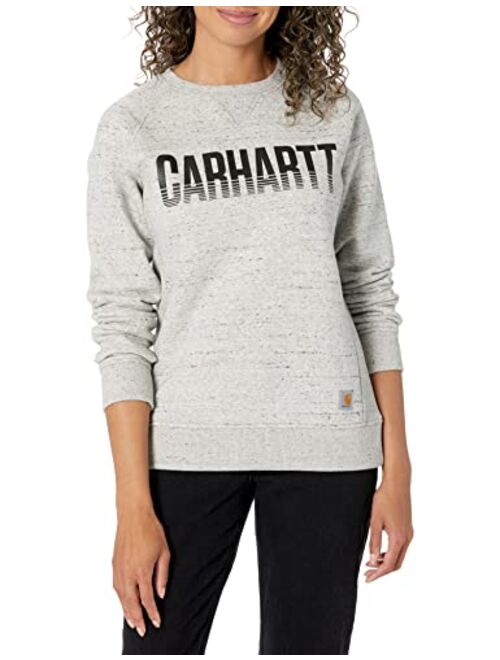 Carhartt Women's Exclusive Midweight Relaxed Fit Graphic Crew Neck Sweatshirt