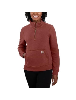 Women's Relaxed Fit Midweight Half-Zip Sweatshirt