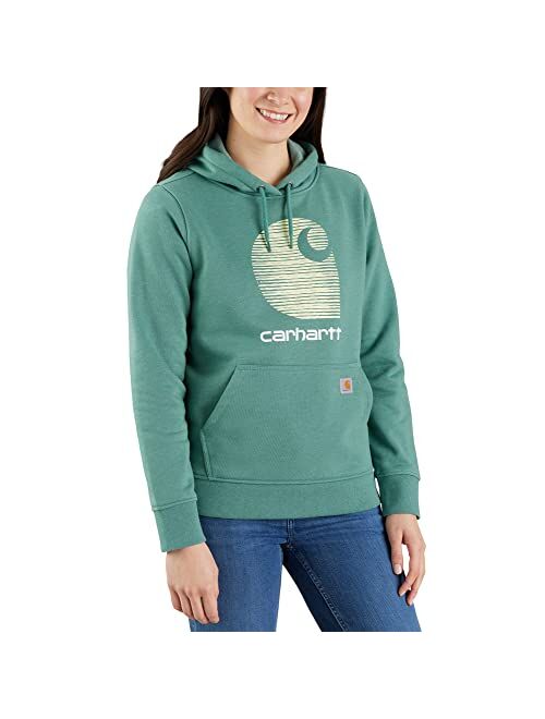 Carhartt Women's Rain Defender Relaxed Fit Midweight C Logo Graphic Sweatshirt