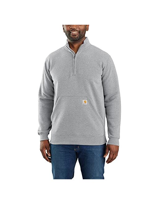 Carhartt Men's Loose Fit Midweight Quarter-Zip Mock-Neck Sweatshirt