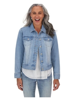 STYLE & CO Women's Classic Denim Jacket, Created for Macy's