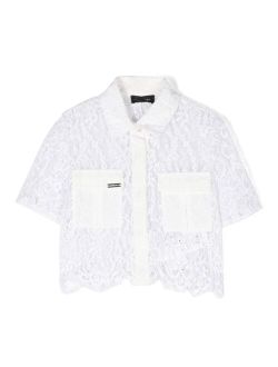 Chantilly-lace cotton shirt