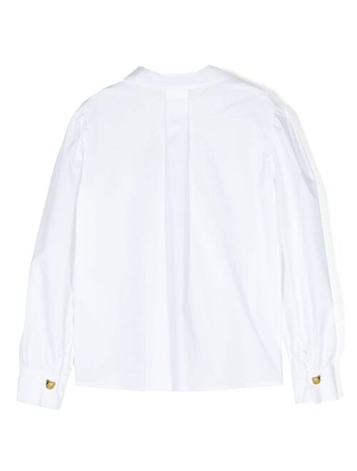 Moschino Kids logo-embroidered shirt