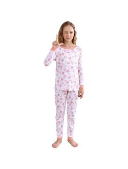 V.&GRIN Girls Pajamas Set - Toddler PJs Clothing with Pants for Kids Size 2-12 Years Cute Christmas Outfits & Gift