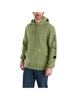 Men's Loose Fit Midweight Logo Sleeve Graphic Sweatshirt