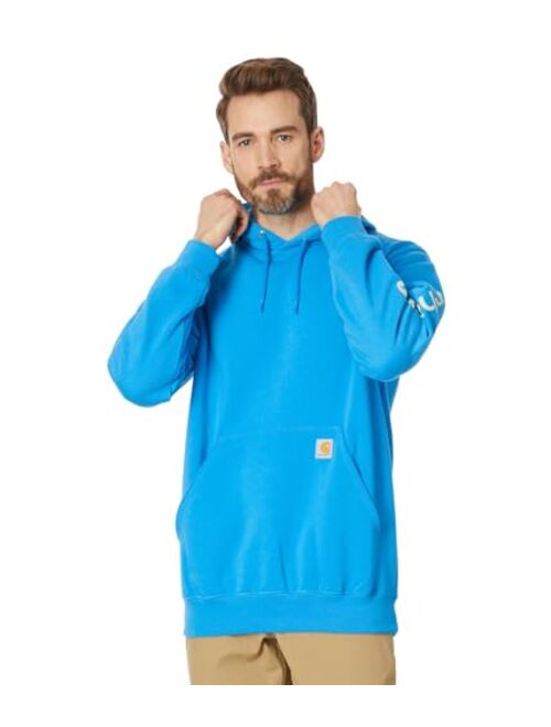 Carhartt Men's Loose Fit Midweight Logo Sleeve Graphic Sweatshirt