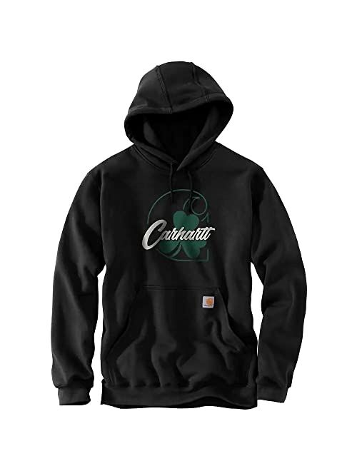 Carhartt Men's 105231 Loose Fit Midweight Hooded Shamrock Sweatshirt