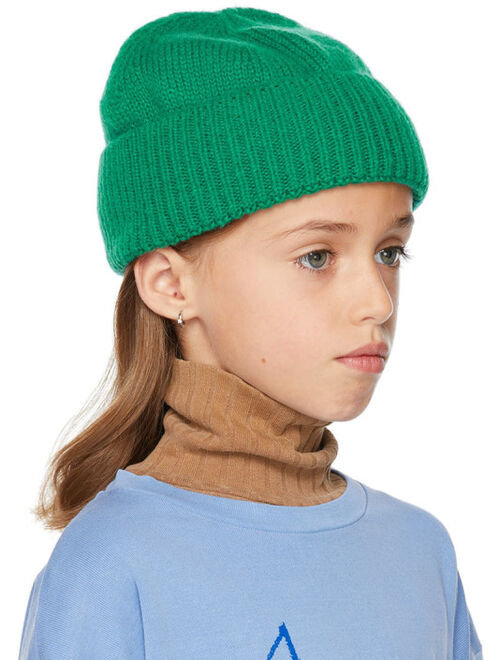 WEEKEND HOUSE KIDS Kids Green Merino Wool Beanie