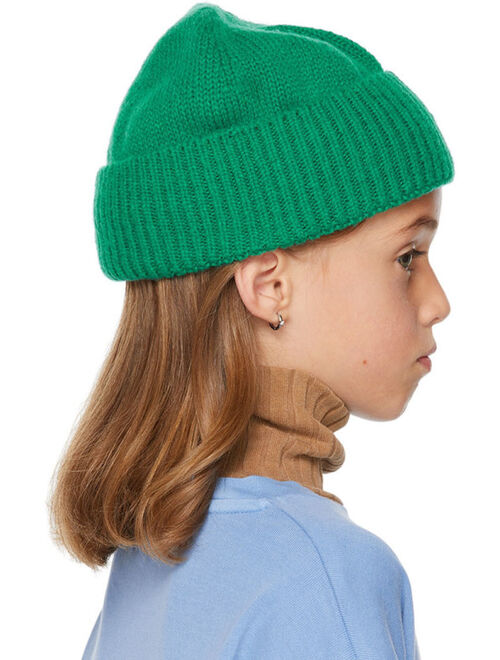 WEEKEND HOUSE KIDS Kids Green Merino Wool Beanie