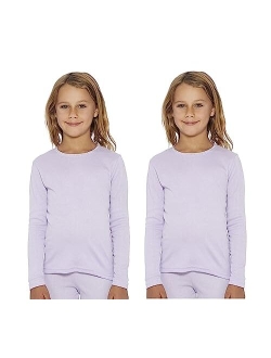 Girl's Thermal Base Layer Top (Long John Underwear Shirt) Insulated for Outdoor Ski Warmth/Extreme Cold Pajamas