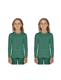 Girl's Thermal Base Layer Top (Long John Underwear Shirt) Insulated for Outdoor Ski Warmth/Extreme Cold Pajamas