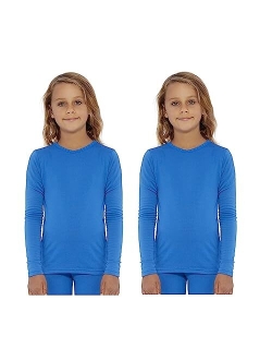 Girl's Thermal Base Layer Top (Long John Underwear Shirt) Insulated for Outdoor Ski Warmth/Extreme Cold Pajamas