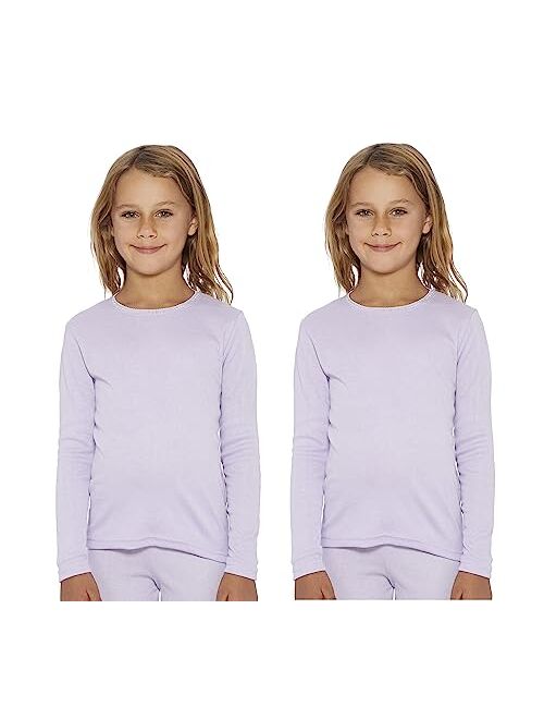 ROCKY Girl's Thermal Base Layer Top (Long John Underwear Shirt) Insulated for Outdoor Ski Warmth/Extreme Cold Pajamas