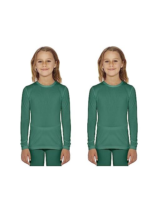 ROCKY Girl's Thermal Base Layer Top (Long John Underwear Shirt) Insulated for Outdoor Ski Warmth/Extreme Cold Pajamas