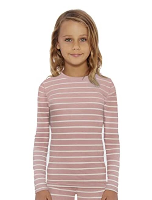 ROCKY Girl's Thermal Base Layer Top (Long John Underwear Shirt) Insulated for Outdoor Ski Warmth/Extreme Cold Pajamas