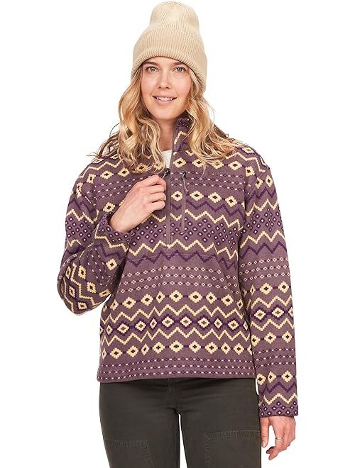 Marmot Heavyweight Drop Line Printed 1/2 Zip