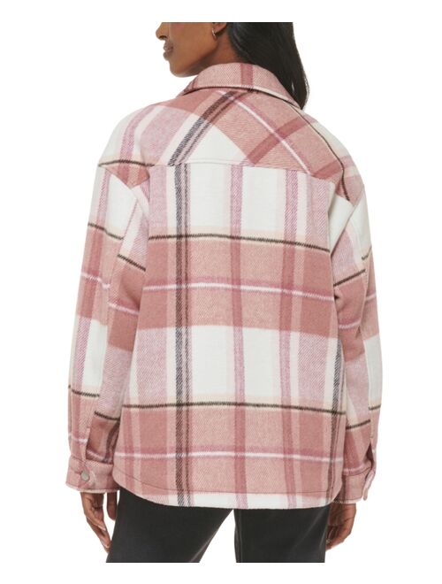 Levi's Women's Plaid Buttoned Zip-Front Shacket