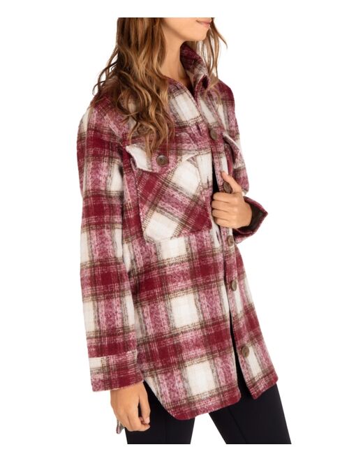 Hurley Juniors' Jonah Plaid Relaxed Shacket