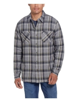 Men's Sherpa Lined Flannel Shirt Jacket