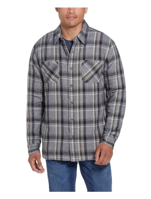 Weatherproof Vintage Men's Sherpa Lined Flannel Shirt Jacket