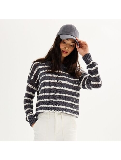 Boatneck Crochet Sweater