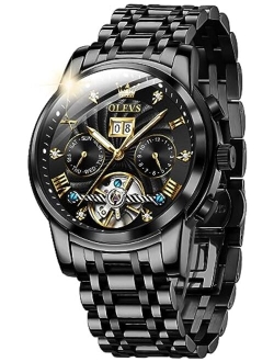 Automatic Gold Watches for Men Luxury Classic Stainless Steel Calendar Luminous Waterproof Watches for Men