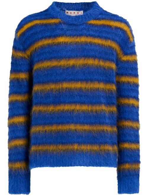 Marni crew-neck striped jumper