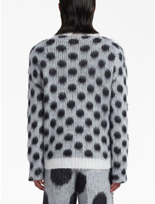 Marni polka-dot intarsia jumper