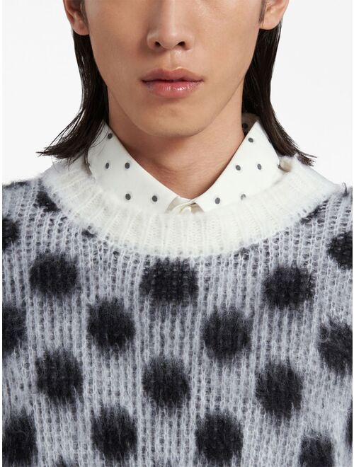 Marni polka-dot intarsia jumper