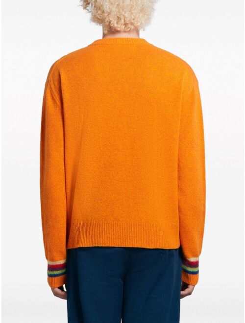 Marni intarsia-knit wool blend jumper