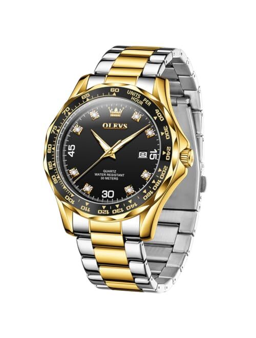 OLEVS Mens Watch Luxury Business Dress Wrist Watches