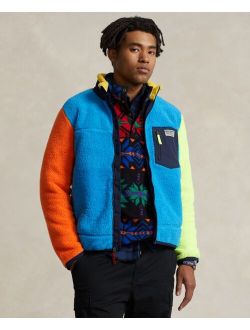 Men's Color-Blocked Pile Fleece Jacket