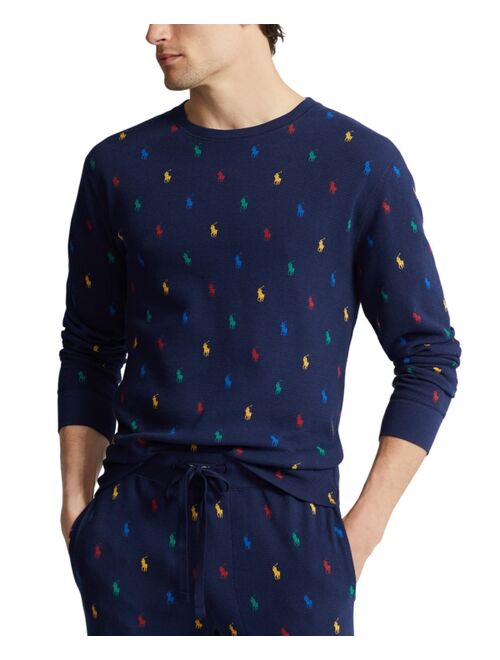 POLO RALPH LAUREN Men's Waffle-Knit Thermal Sleep Shirt