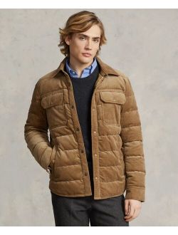 Men's Quilted Corduroy Down Jacket